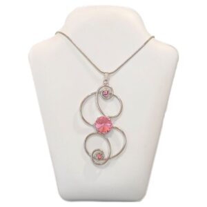 collana cristalli tondo esse