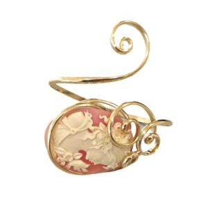 Cart bracciale resina dama corniola cammeo